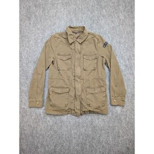 Tommy Hilfiger Military Field Jacket Womens M Utility Streetwear Cargo Pockets
